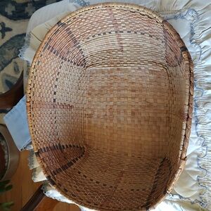 Handcrafted Woven Basket - Natural Brown